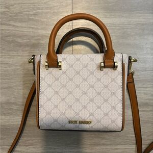 Steve Madden White and Tan Women's Bag